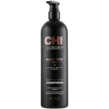 CHI Luxury Black Seed Oil Moisture Replenish Conditioner - Зволожуючий кондиціонер з маслом чорного кмину