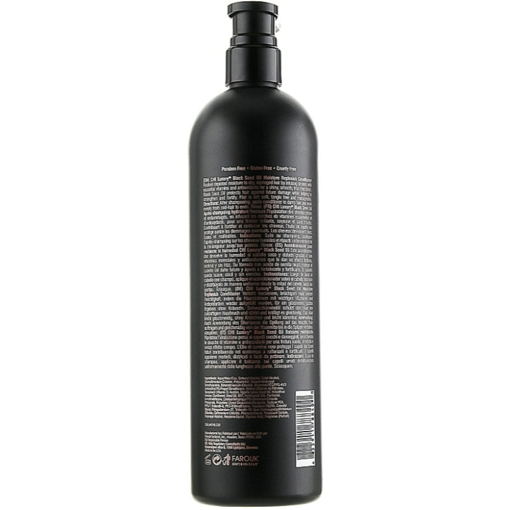 CHI Luxury Black Seed Oil Moisture Replenish Conditioner - Зволожуючий кондиціонер з маслом чорного кмину