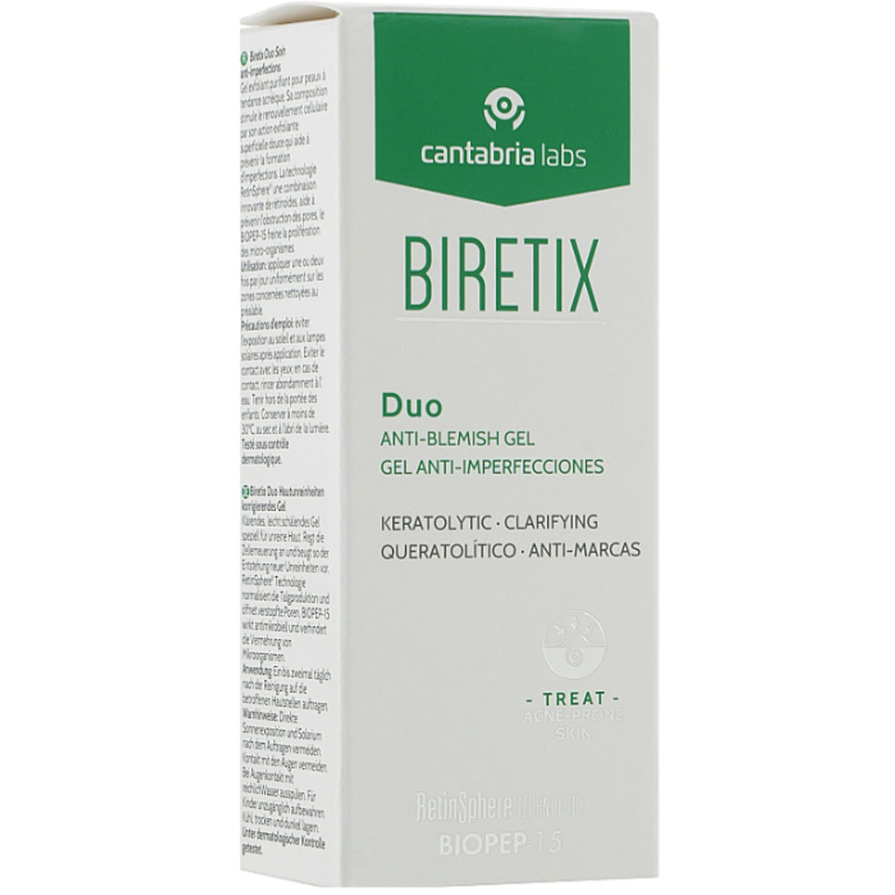 Cantabria Labs Biretix Duo Anti-Blemish Gel - Себорегулирующий гель для кожи с акне