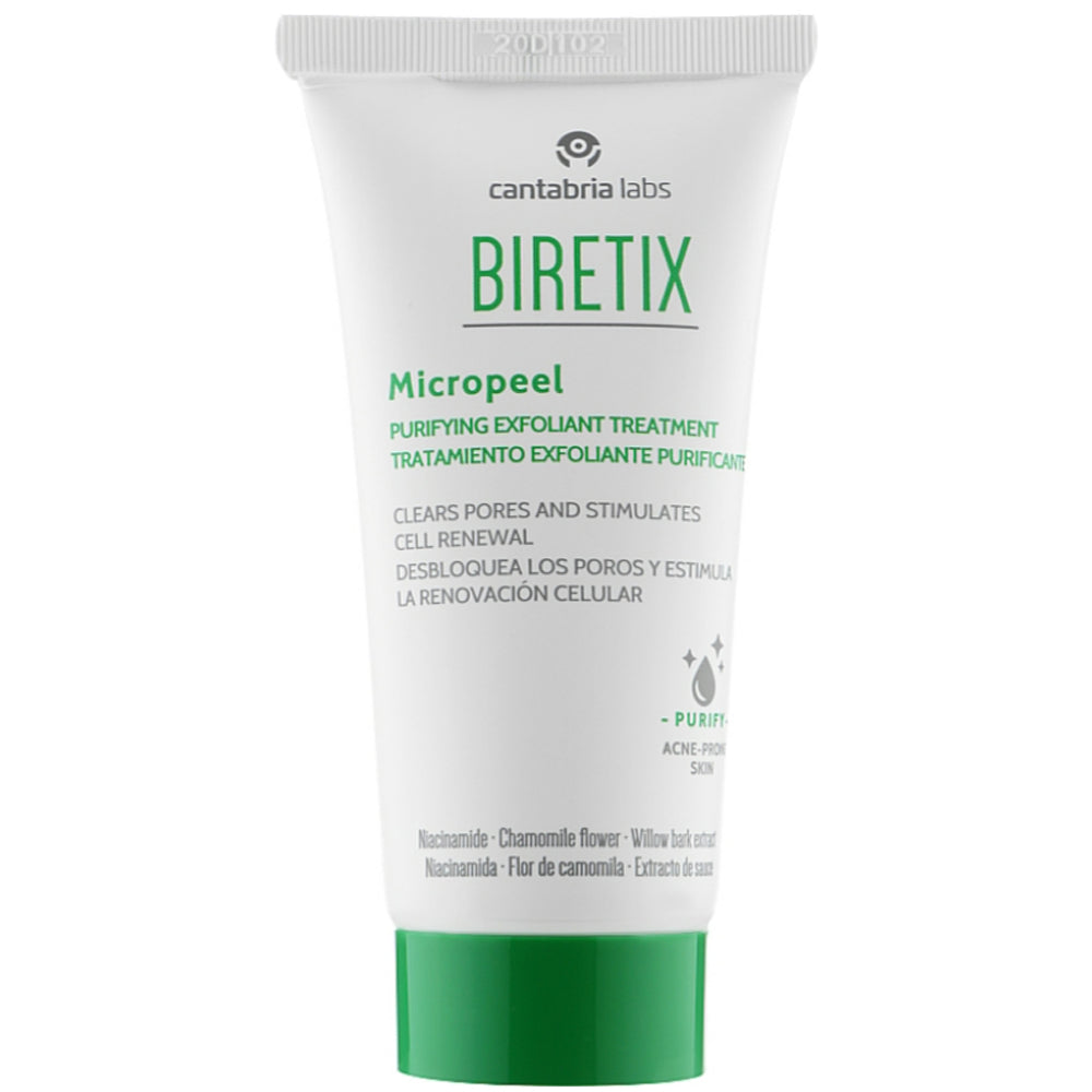 Cantabria Labs Biretix Micropeel Purifying Exfoliant - Очищуючий скраб-ексфоліант для шкіри з акне