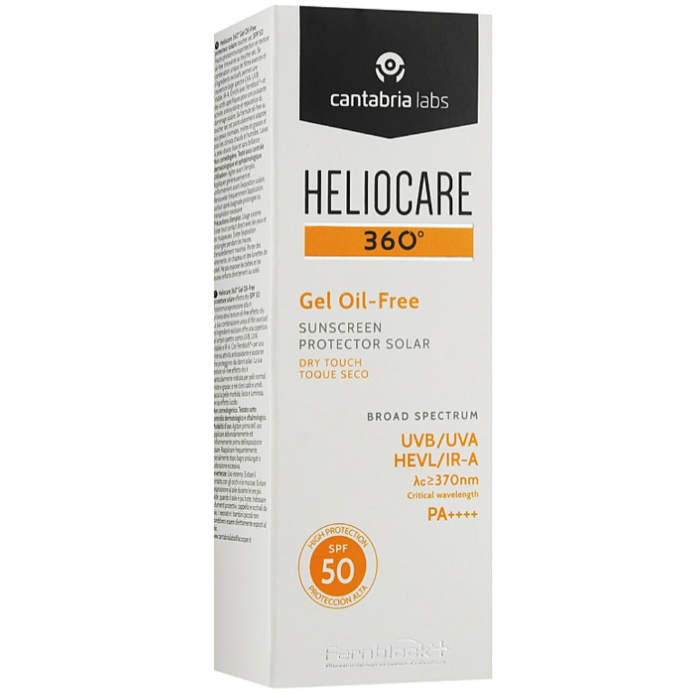 Cantabria Labs Heliocare 360º Gel Oil-Free SPF 50 - Солнцезащитный гель на водной основе