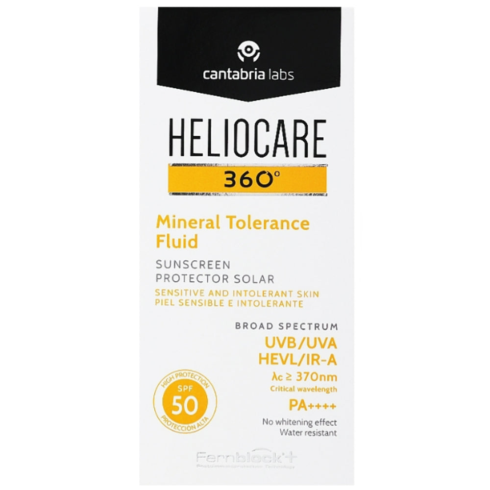 Cantabria Labs Heliocare 360º Mineral Tolerance Fluid SPF 50 - Солнцезащитный минеральный флюид для чувствительной кожи