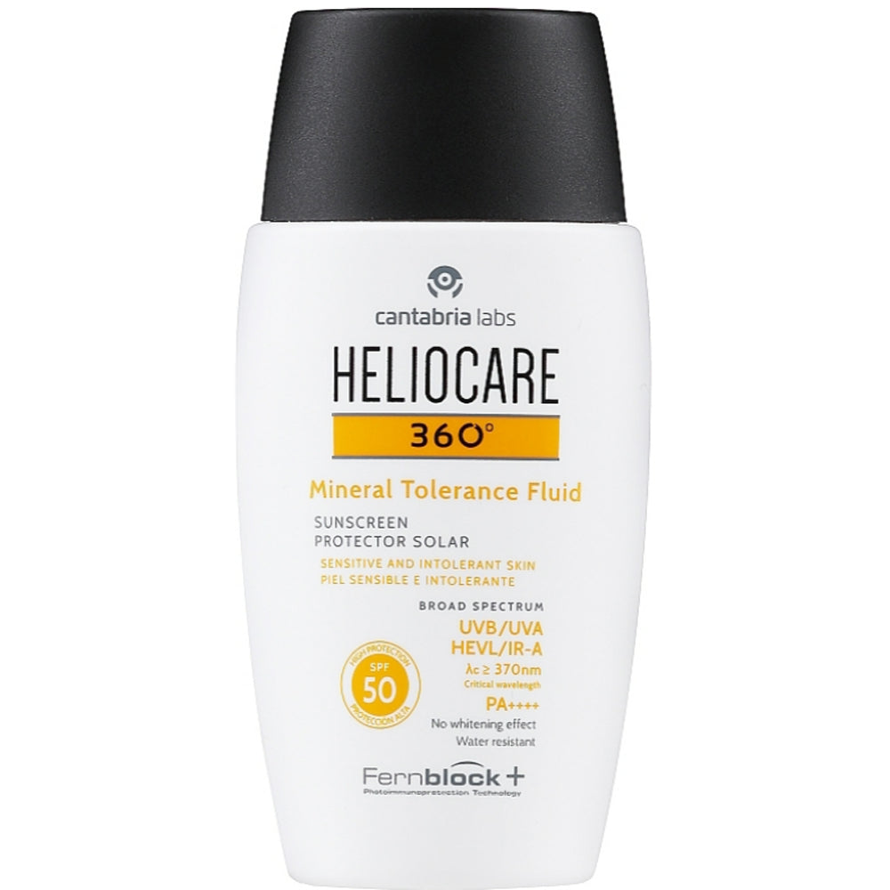 Cantabria Labs Heliocare 360º Mineral Tolerance Fluid SPF 50 - Солнцезащитный минеральный флюид для чувствительной кожи