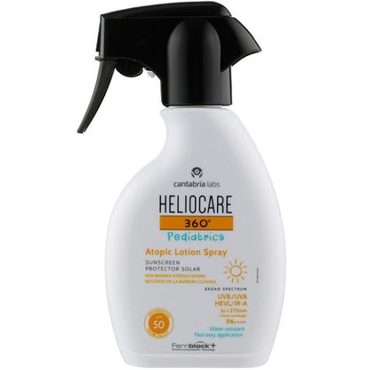 Cantabria Labs Heliocare 360º Pediatrics Atopic Lotion Spray SPF 50 -  Дитячий сонцезахисний лосьйон для атопічної шкіри