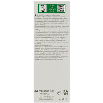 Cantabria Labs Biretix Tri-Active Anti-Blemish Gel - Гель три-актив для кожи с акне