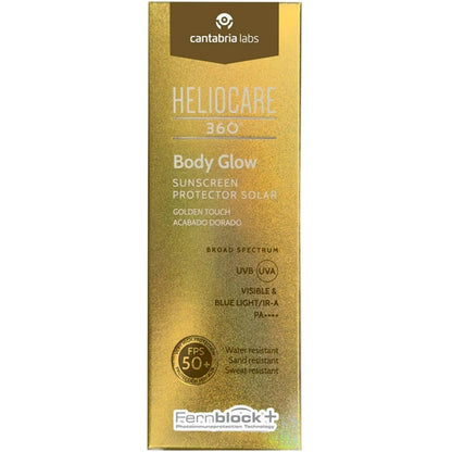 Светящийся солнцезащитный крем-гель для тела - Cantabria Labs Heliocare 360 ​​Glow SPF 50
