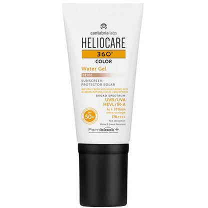 Солнцезащитный увлажняющий водный гель Cantabria Labs Heliocare 360 ​​Water Gel Color SPF 50+ Beige