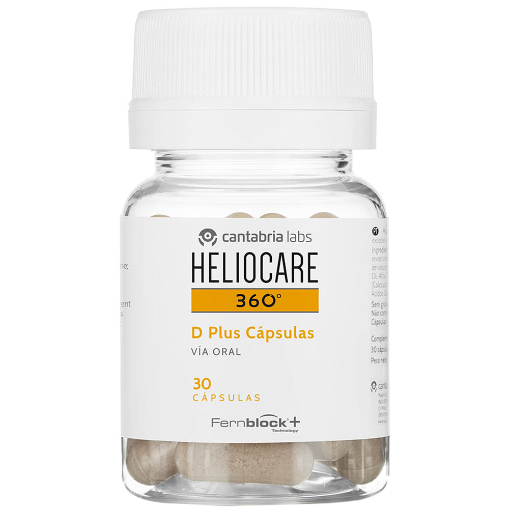 Фотозащита для периодов высокой интенсивности солнца с витамином D - Cantabria Labs Heliocare Oral D Plus Capsules