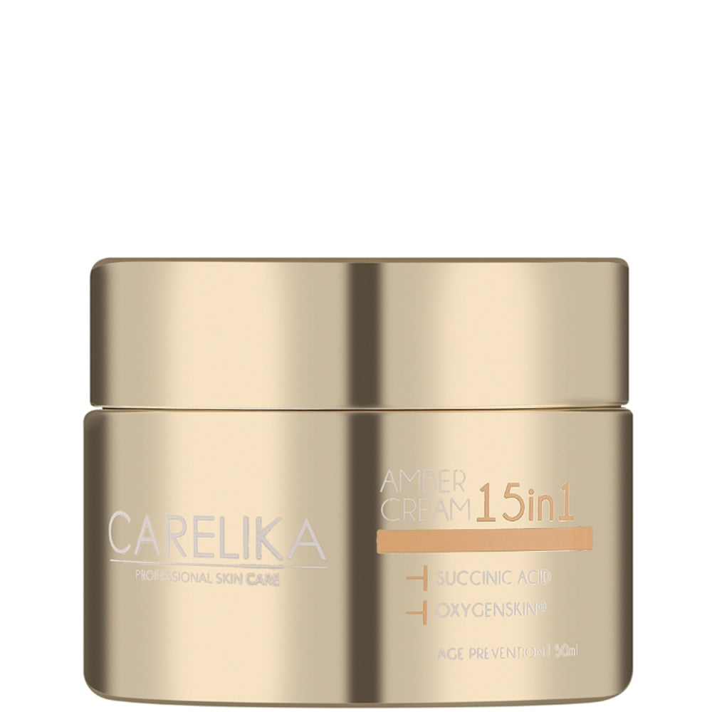 Крем зволожуючий для обличчя з янтарною кислотою 15-в-1 - Carelika Amber Cream