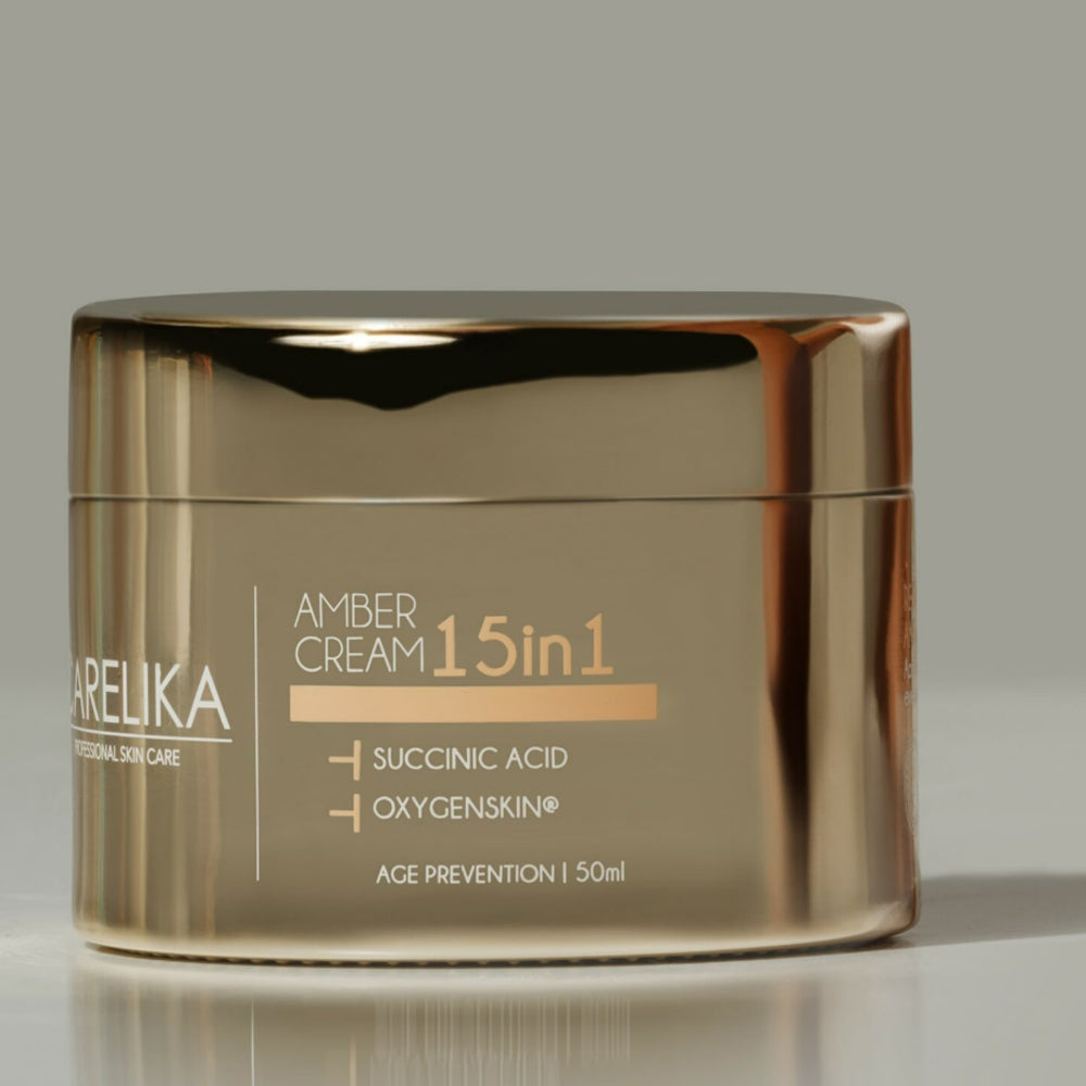 Крем зволожуючий для обличчя з янтарною кислотою 15-в-1 - Carelika Amber Cream
