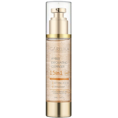 Гель очищающий для лица с янтарной кислотой 15-в-1 - Carelika Amber Exfoliating Cleanser