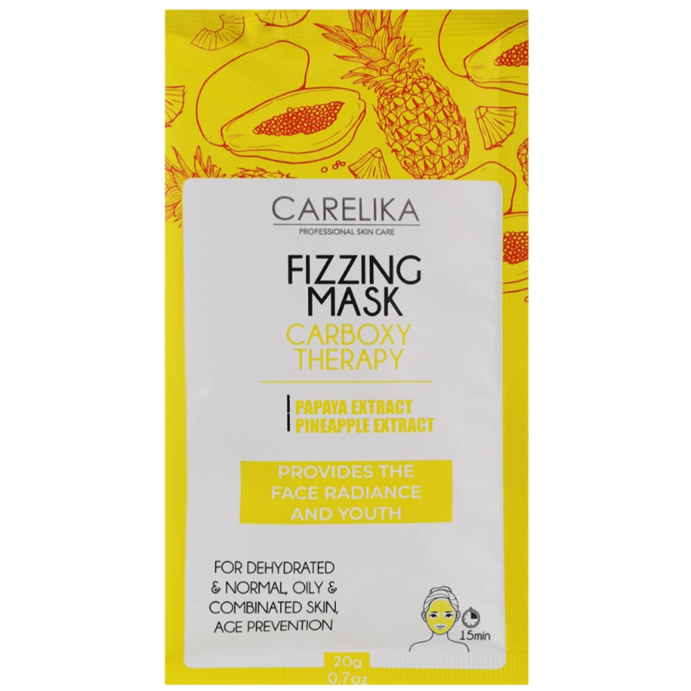 Маска для обличчя пінна з ефектом карбоксітерапії - Carelika Fizzing Mask Carboxy Therapy