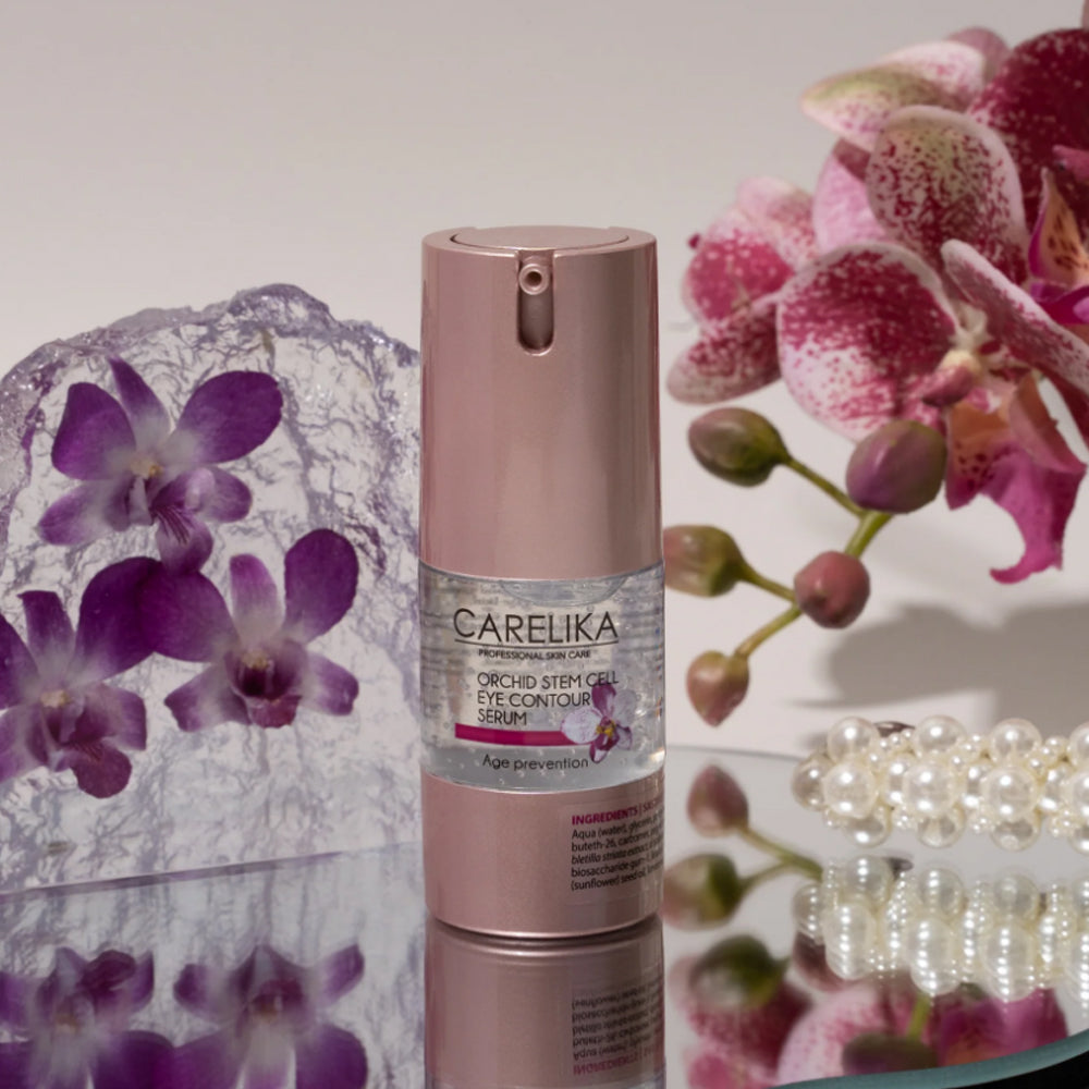 Сироватка для шкіри навколо очей зі стовбуровими клітинами орхідеї - Carelika 2