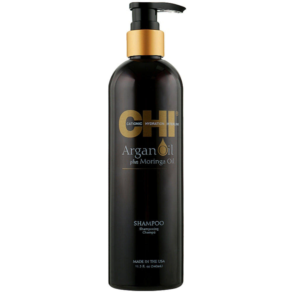 Chi Argan Oil Plus Moringa Shampoo - Відновлюючий шампунь з маслом Аргана