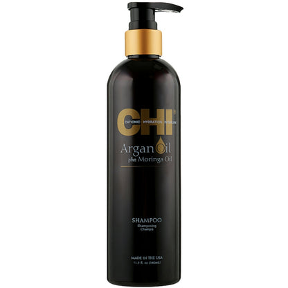 Chi Argan Oil Plus Moringa Shampoo - Відновлюючий шампунь з маслом Аргана