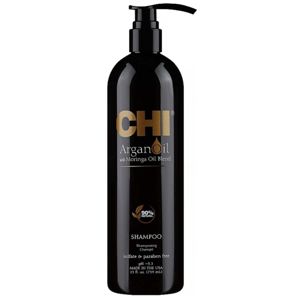 Chi Argan Oil Plus Moringa Shampoo - Відновлюючий шампунь з маслом Аргана