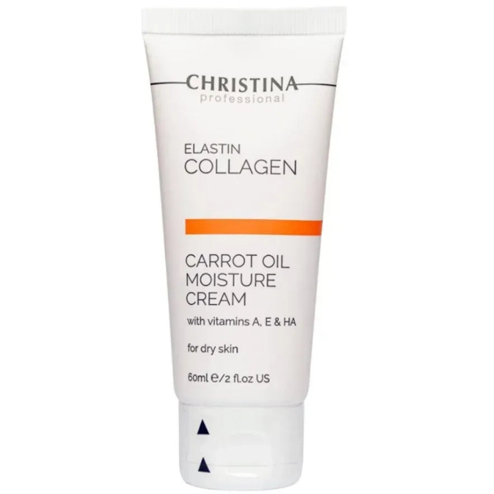 Зволожуючий крем з морквяною олією для сухої шкіри - Christina Elastin Collagen