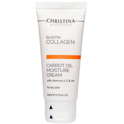 Зволожуючий крем з морквяною олією для сухої шкіри - Christina Elastin Collagen