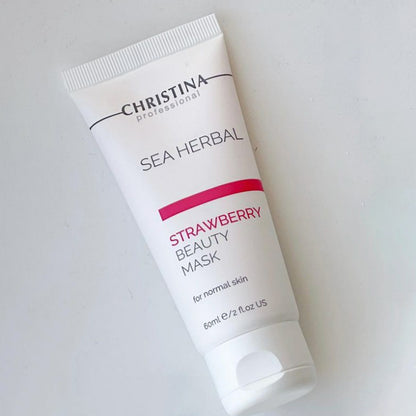 Christina Sea Herbal Beauty Mask Strawberry - Полунична маска краси для нормальної шкіри