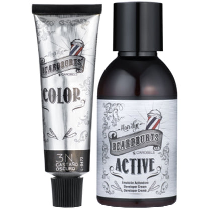 Beardburys Color Shampoo 9G - Шампунь камуфлюючий для голови, бороди та вусів Сірий