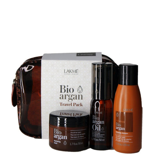 Набір для волосся з аргановою олією - Lakme K.Therapy Bio Argan Travel Kit