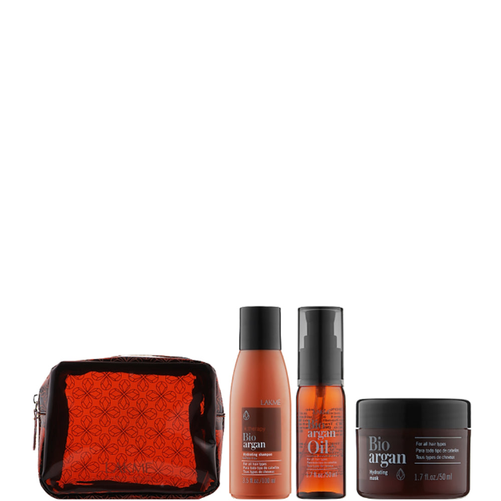 Набор для волос с аргановым маслом - Lakme K.Therapy Bio Argan Travel Kit