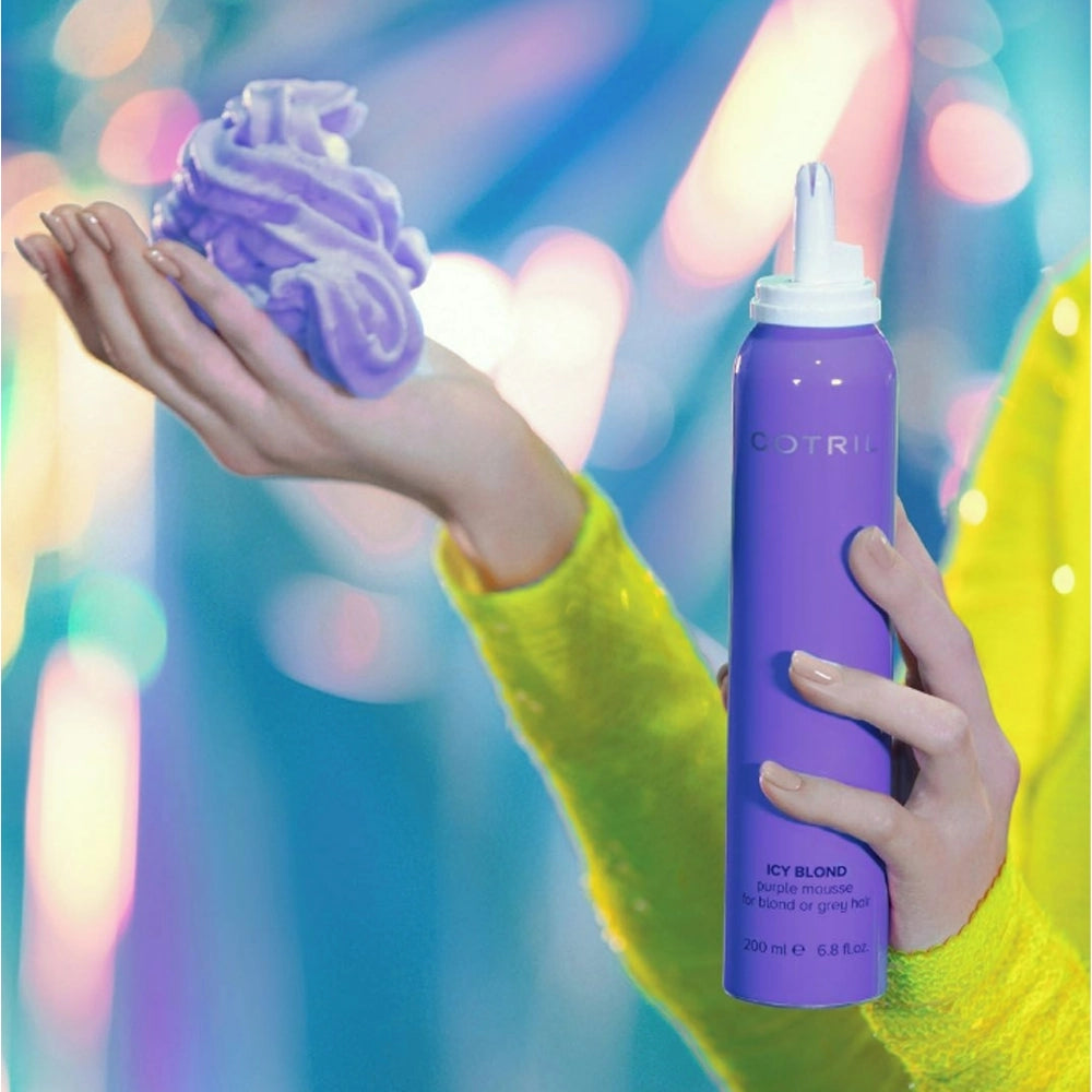 Фіолетовий мус для світлого волосся - Cotril Icy Blond 55
