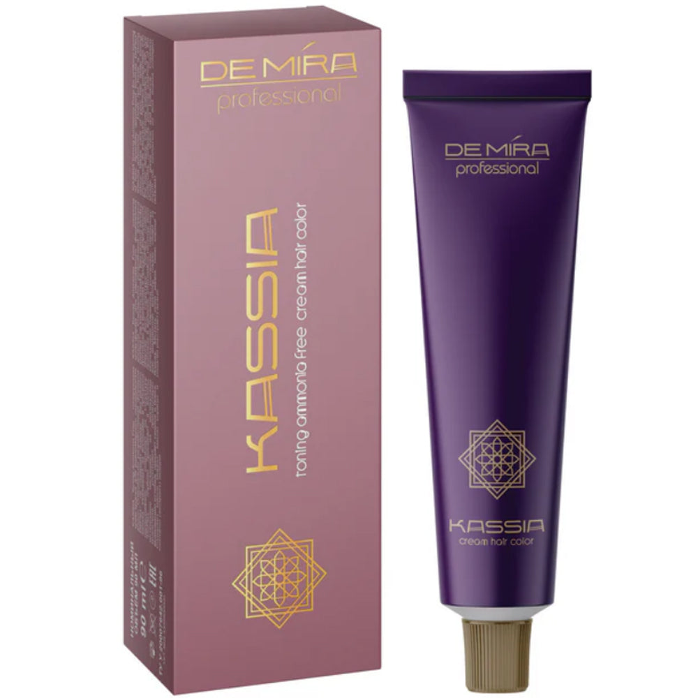 Профессиональная безаммиачная стойка крем-краска 90мл - DeMira Professional Kassia Toning Ammonia Free Cream Hair Color 90ml
