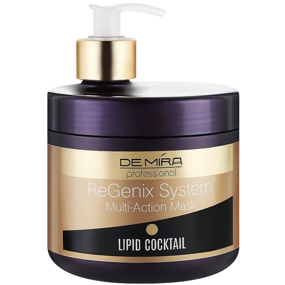 Ліпідна коктейль-маска для відновлення волосся - DeMira Professional ReGenix System Multi-Action Mask