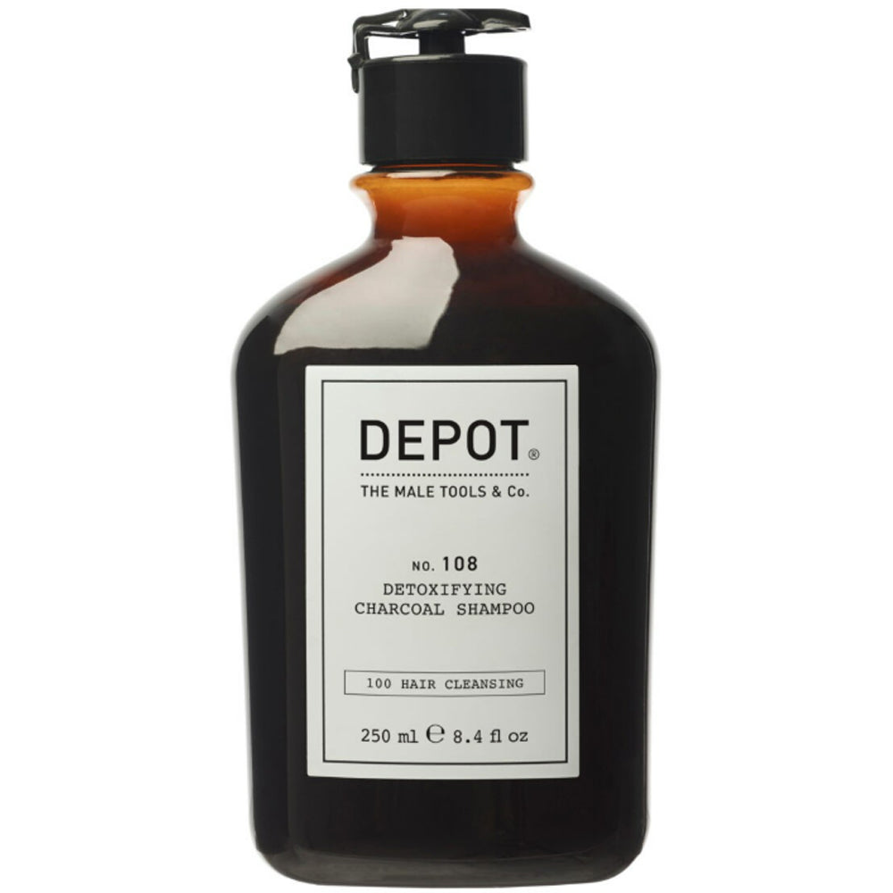 Шампунь для глубокой очистки с древесным углем - Depot No. 108 Detoxifying Charcoal Shampoo