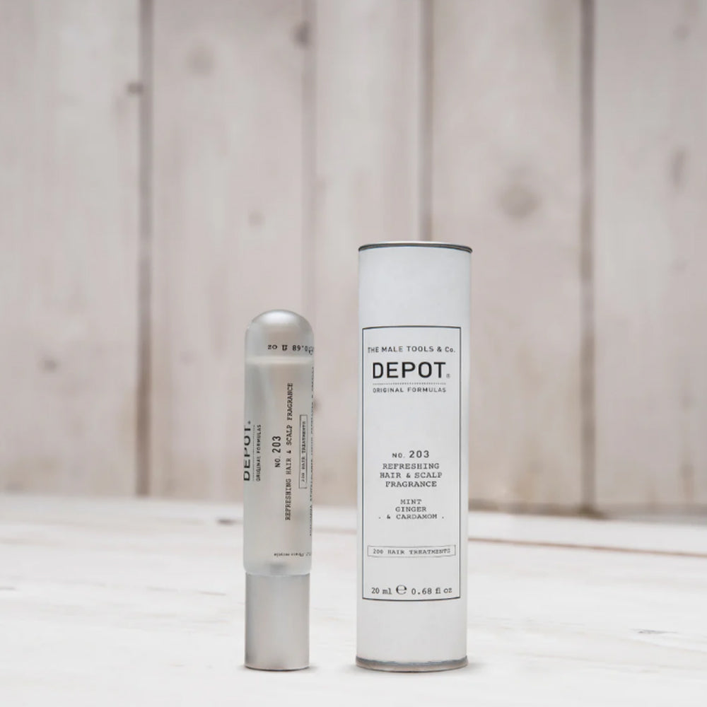 Освежающий спрей для кожи головы и волос – Depot No. 203 Refreshing Hair & Scalp Fragrance