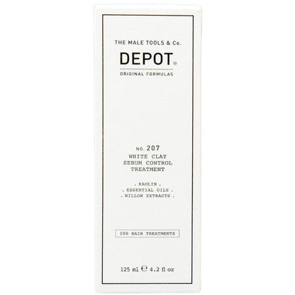 Біла глина для догляду за жирною шкірою голови та волоссям - Depot No. 207 White Clay Sebum Control Treatment