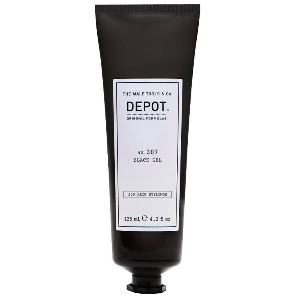 Фіксуючий чорний гель для сивого волосся - Depot No. 307 Black Gel