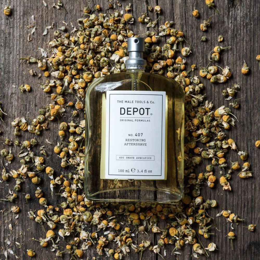 Восстанавливающий и освежающий лосьон после бритья – Depot No. 407 Restoring Aftershave