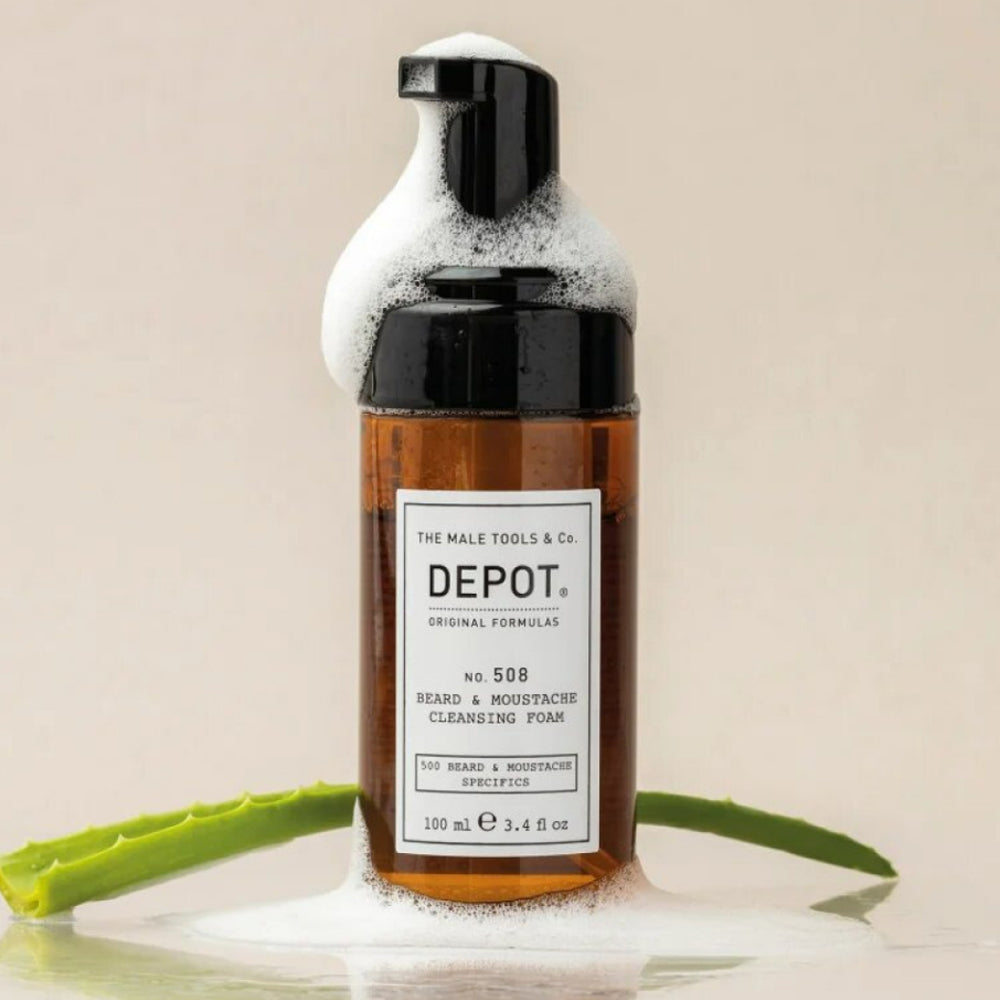 Пінка для очищення бороди та вусів - Depot No. 508 Beard &amp; Moustache Cleansing Foam