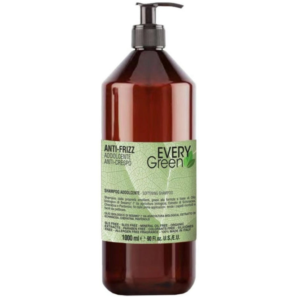 Dikson Every Green Anti-Frizz Softening Shampoo - Зволожуючий шампунь для кучерявого, сухого і неслухняного волосся