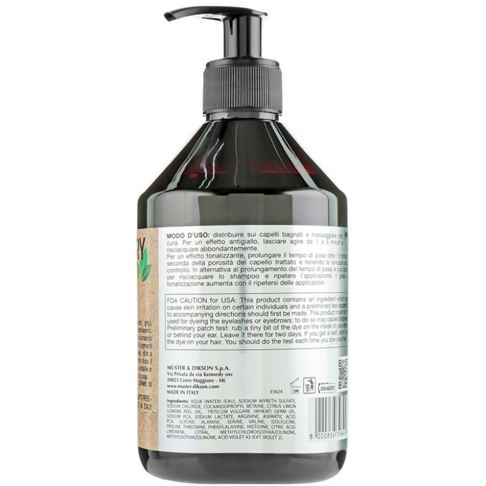 Dikson Every Green Anti-Yellowing Toning Shampoo - Антижовтий шампунь для сухого і жорсткого волосся