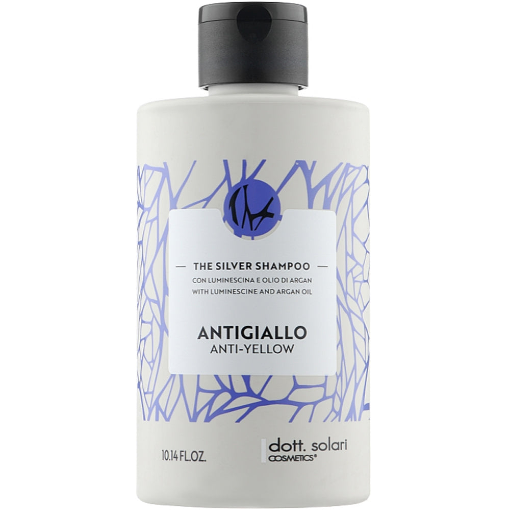 Тонуючий шампунь антижовтий - Dott. Solari The Silver Shampoo