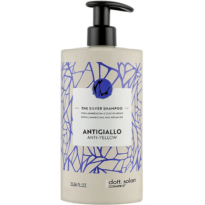 Тонуючий шампунь антижовтий - Dott. Solari The Silver Shampoo