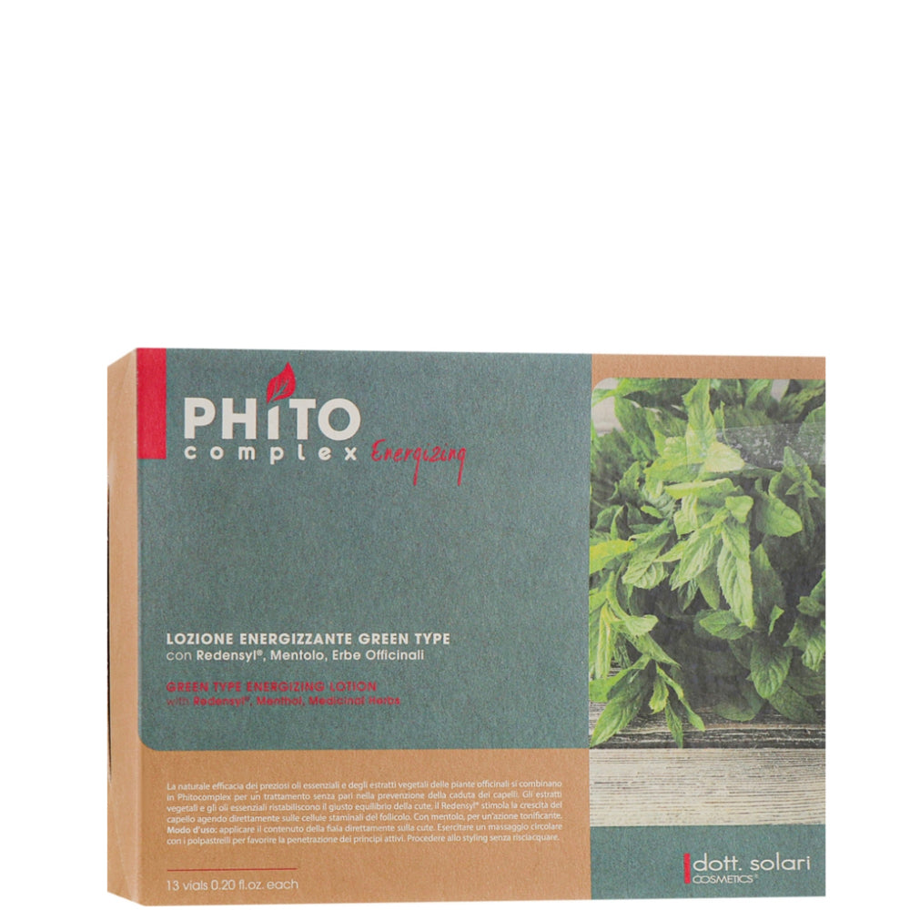 Dott. Solari Phitocomplex Energizing Lotion Green Type - Енергетичний лосьйон для стимуляції росту волосся з ментолом
