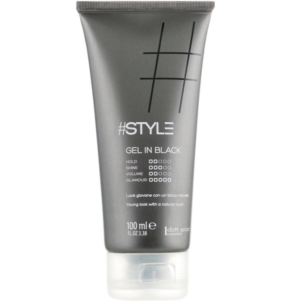 Dott. Solari Style Gel In Black -Чорний гель для волосся