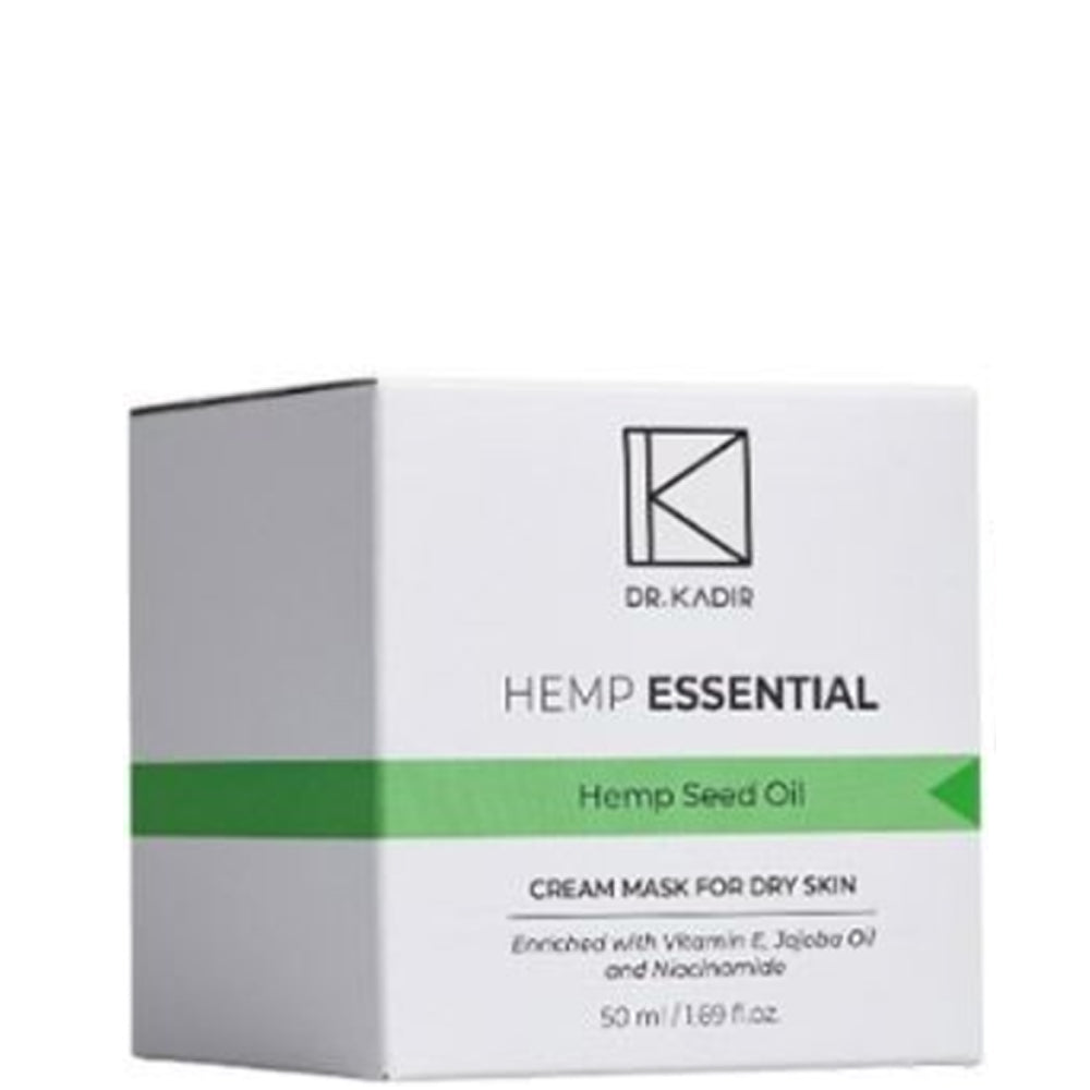 Dr. Kadir Hemp Essential Cream Mask For Dry Skin - Маска-крем з екстрактом каннабісу для сухої шкіри