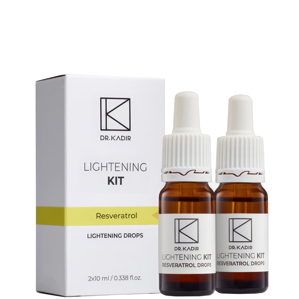 Восстанавливающие капли с ресвератролом для сияния кожи – Dr. Kadir Lightening Kit Resveratrol Lightening Drops