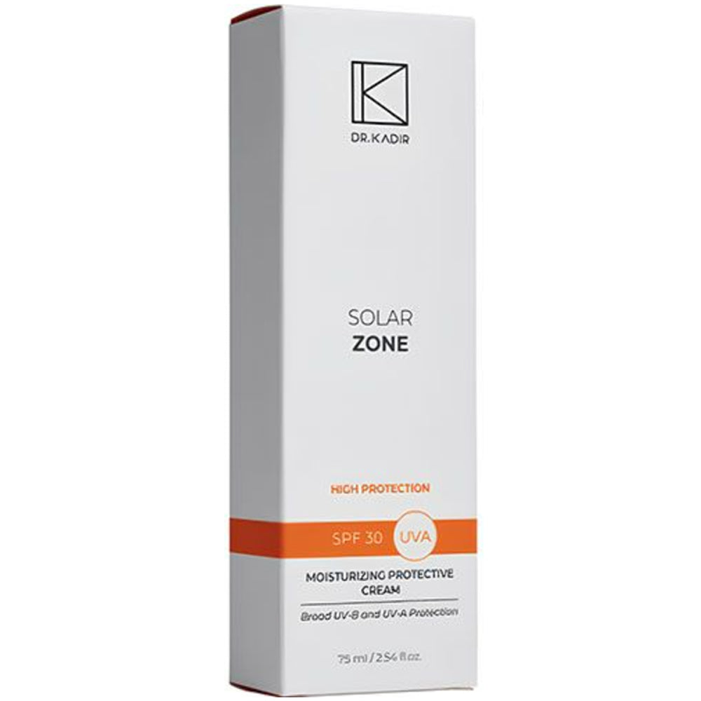 Dr. Kadir Solar Zone Moisturizing Protective Cream SPF 30 - Сонцезахисний зволожуючий крем