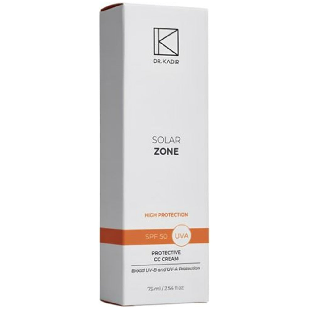 Dr. Kadir Solar Zone Protective CC Cream SPF 50 - Сонцезахисний зволожуючий крем з тоном