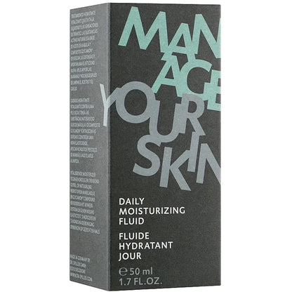 Легкий зволожуючий крем для чоловіків - Dr. Spiller Daily Moisturizing Fluid упаковка