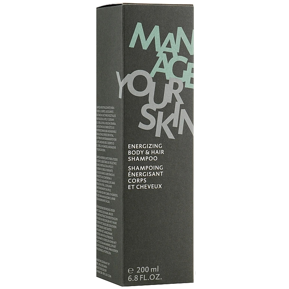 Гель для душу та шампунь для чоловіків - Dr. Spiller упаковка