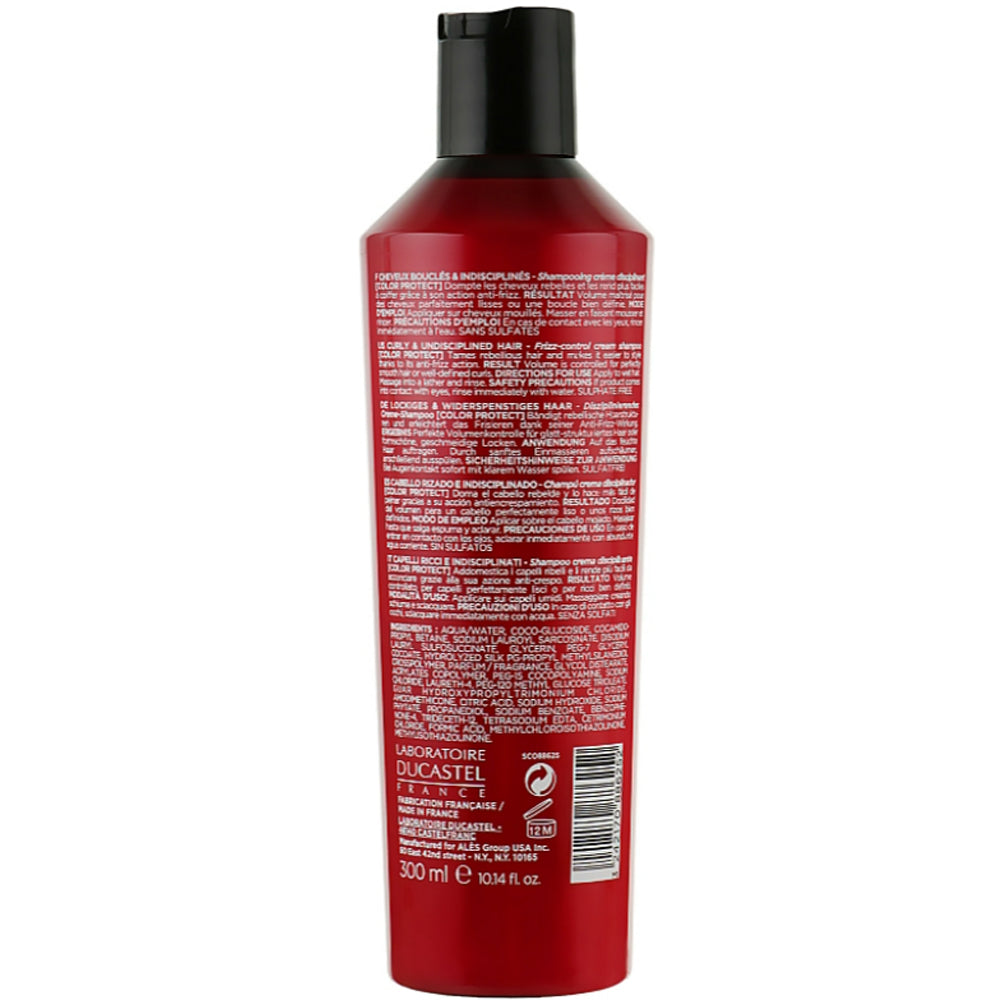 Шампунь для кучерявого та неслухняного волосся - Ducastel Subtil Color Lab Frizz-Control Shampoo