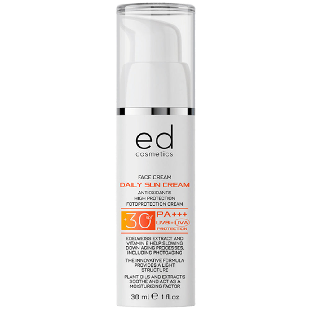 Денний сонцезахисний крем з SPF 30 - ED Cosmetics