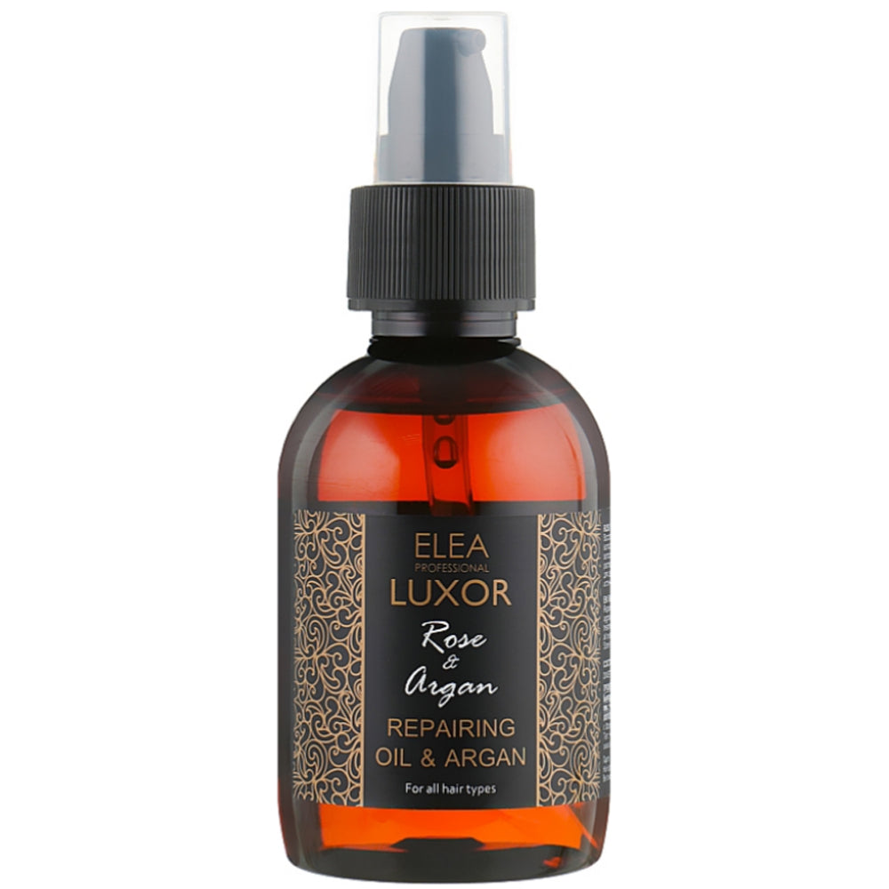 Elea Professional Luxor Rose &amp; Argan Repairing Oil &amp; Argan – Відновлююча олія з арганою для пошкодженого волосся